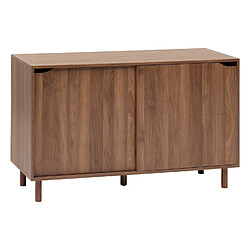 Five Simply Smart Buffet 2 portes coulissantes effet noyer SLIDY - Marron