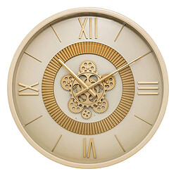 Atmosphera Horloge Murale Engrenage Guiliana 50cm Beige