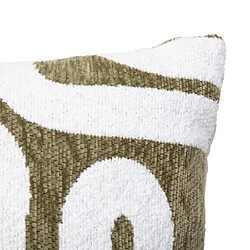 Atmosphera Housse de Coussin Chenille Jeni 30x50cm Kaki