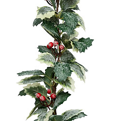 Atmosphera Guirlande de Noël Houx Enneigé 180cm Vert