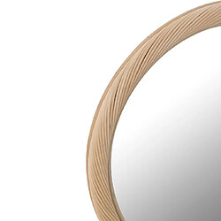 Mes Miroir rond 50 cm en rotin naturel