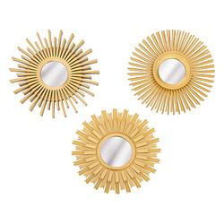 But Lot de 3 miroirs D. 25 cm AMED Doré