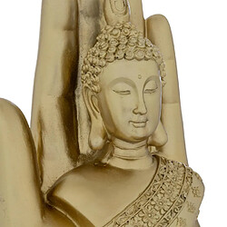 Atmosphera Bouddha Main Déco en Résine Andy 18cm Doré