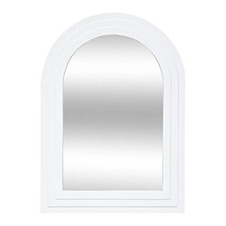 Atmosphera Miroir Mural en Bois Emily 55cm Blanc
