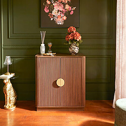 Atmosphera Buffet 2 portes effet noyer WANY - Marron