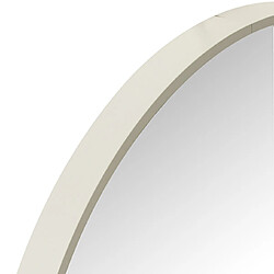 Mes Miroir rond 90x90 cm en verre et métal blanc