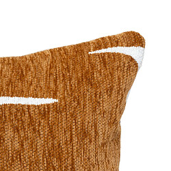 Atmosphera Housse de Coussin Chenille Jeni 30x50cm Caramel