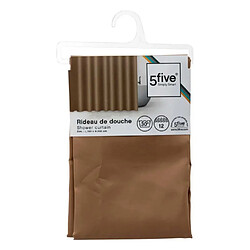 Five Simply Smart Rideau de Douche Classique 180x200cm Marron Tabac