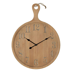 Paris Prix Horloge Murale en Bois Planche 88cm Naturel
