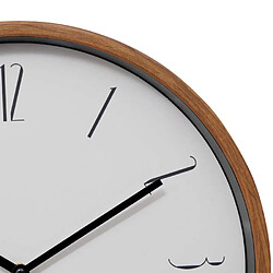 Atmosphera Horloge Murale Effet Bois Bratislav 35cm Blanc