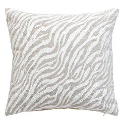 Atmosphera Housse de Coussin Chenille Jeni 40x40cm Beige Lin