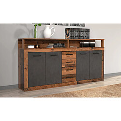 Paris prix Buffet bahut Luna - Gris