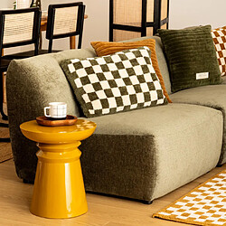 Atmosphera Table d'appoint métal - jaune moutarde