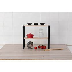 Five Simply Smart Étagère à 2 niveaux en bois BLACKWOOD - Beige