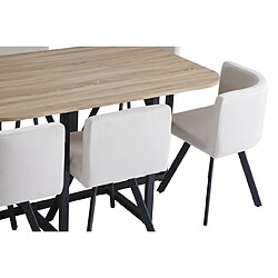 Acheter Homy france Ensemble table 6 chaises - Beige