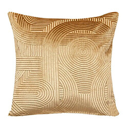 Atmosphera Housse de Coussin en Velours Zen 40x40cm Ocre