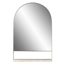 Paris Prix Miroir Mural & Étagère Design Doha 69cm Blanc