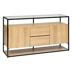 Atmosphera Buffet bahut 2 portes 2 tiroirs - Naturel