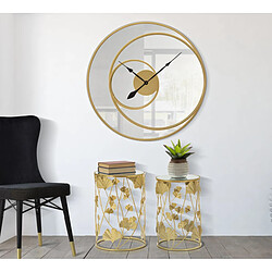 Paris prix Horloge murale miroir - Or pas cher