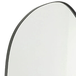 Mes Miroir mural organique 59x108 cm en métal noir