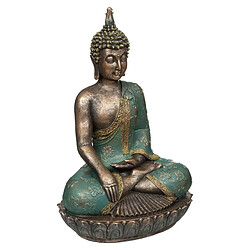 Atmosphera Bouddha Vintage Anju 43cm Bleu & Bronze