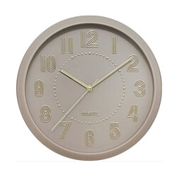 Atmosphera Horloge Murale Design Alizée 30cm Taupe