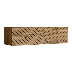 Paris Prix Banc TV mural rainuré - Naturel