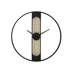 Paris Prix Horloge Murale Cannage Ribby 60cm Noir & Crème