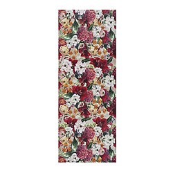 ATTICGO Tapis de cuisine fleurs RICCI rouge/rose 52x100 cm