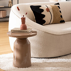 Atmosphera Table d'appoint métal - Beige