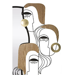 Paris Prix Miroir Mural Design Picasso 83cm Multicolore