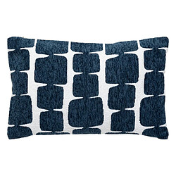 Atmosphera Housse de Coussin Chenille Jeni 30x50cm Bleu Égéen