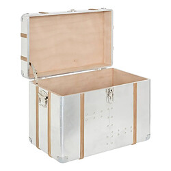 Atmosphera Lot de 3 malles de rangement - Argent pas cher