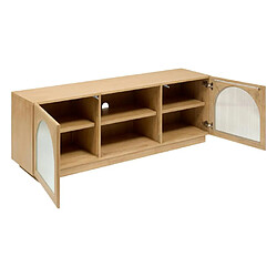 Atmosphera Meuble TV 2 Portes Lousada 160cm Naturel