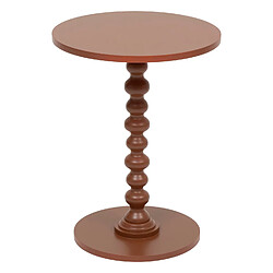 Atmosphera Table à café ronde en bois ALIX - Terracotta