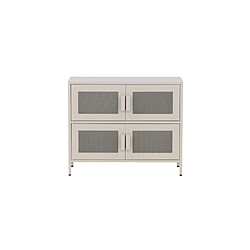 Paris prix Buffet bahut métal 4 portes - Beige