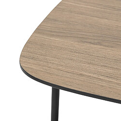 Avis Atmosphera Table à café effet bois et métal HODIA - Noir