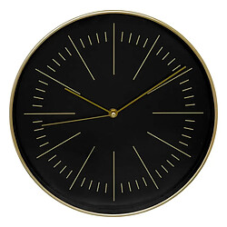 Atmosphera Horloge Murale Design Edith 30cm Noir & Or