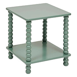 Atmosphera Table d'appoint avec étagère - Vert olive