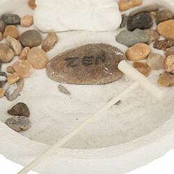 Atmosphera Jardin Zen Déco Wasila 18cm Blanc