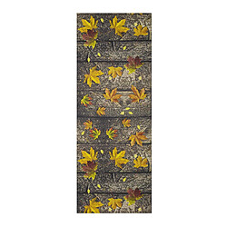 ATTICGO Tapis de cuisine automne SPRINTY jaune/marron 52x100 cm