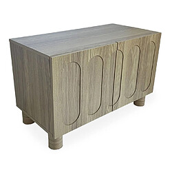 Paris prix Buffet bahut 2 portes Phillip - Chêne grisé