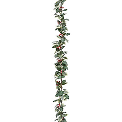 Atmosphera Guirlande de Noël Houx Enneigé 180cm Vert