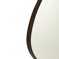 Avis Mes Miroir mural organique 88x79 cm marron foncé