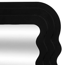 Atmosphera Miroir Mural Biseauté Kelly 55cm Noir