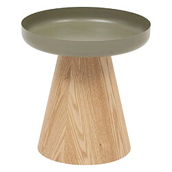 Atmosphera Table d'appoint ronde - Vert de gris