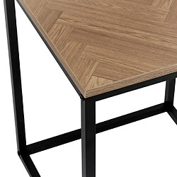 Five simply smart Table d'appoint bout de canapé - Naturel et noir