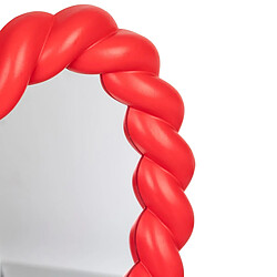 Atmosphera Miroir Enfant Cœur Torsadé Amour 33cm Rouge