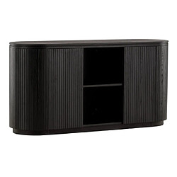 Paris prix Buffet bahut design nervuré - Noir