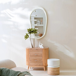 Mes Miroir mural organique 68x120 cm blanc cassé - KRENDA pas cher